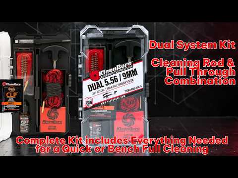 KleenBore 5.56mm / 9mm Combination Dual System Kit | Cleaning Rod \u0026 Pull Though System
