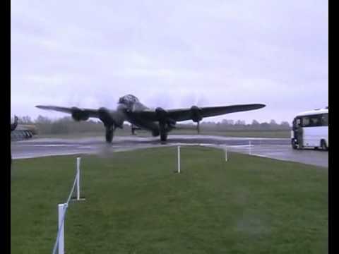 Avro Lancaster NX611 Just Jane start and taxi