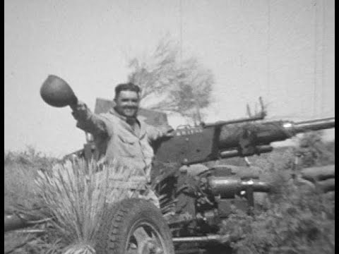 WWII Home Movies anti-aircraft artillery unit in US & Europe