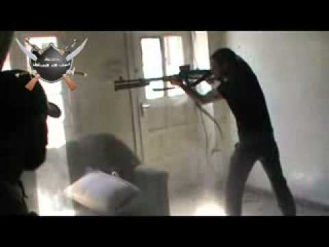 التصدي لقوات النظام من قبل كتيبة سيف الله المسلول في حي البياضة في حمص