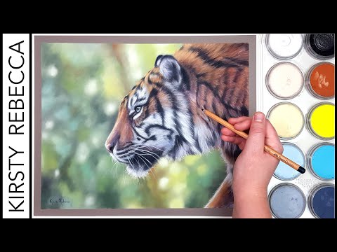 BLURRY background in PASTELS! // How to create an out-of-focus bokeh effect!