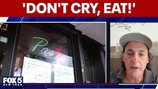 Bronx pizzeria owner on his viral act of kindness: "Don't cry, eat!"