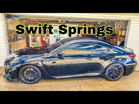 Lexus RCF Lowered on Swift Springs