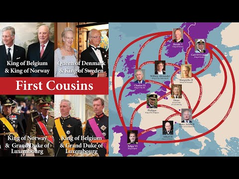 How are the Modern Monarchs of Europe Related?