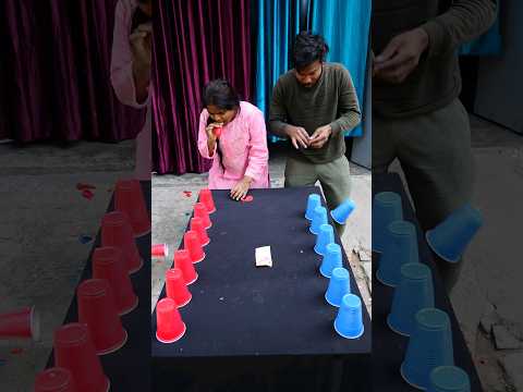 20 Blow The Cup Challenge Race #game #shorts