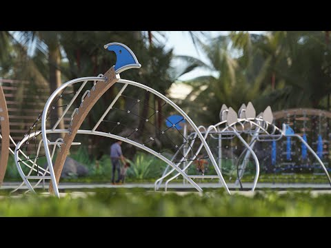 CGI 3D Animation Buglo Dino series playground