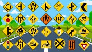 🚦TOP 100 ROAD SIGNS 🚸 You MUST Know to Pass Your 🚗 Permit Test 🛑
