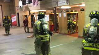 Detroit Red Wings go through firefighter training