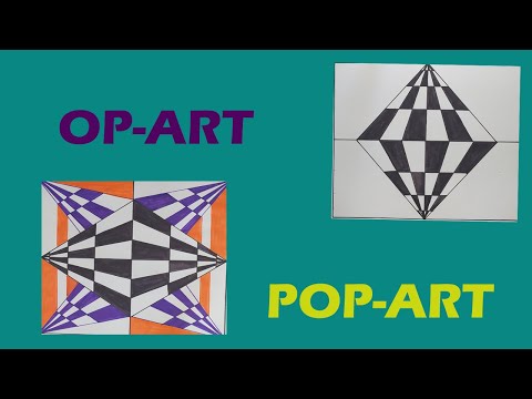 OP-ART/POP-ART/OPTICAL PICTURE/Illusion of Eyes#popart #opart #art #drawing#görselsanatlardersi#art