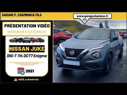 NISSAN JUKE DIG-T 114 DCT7 Enigma - Gris Squale toit noir | présentation