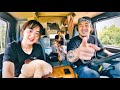 VANLIFE - We slept in a GAS STATION | Geo Ong