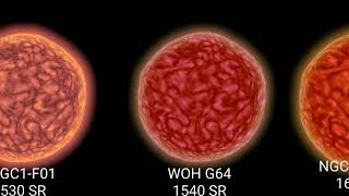 Largest star size comparison