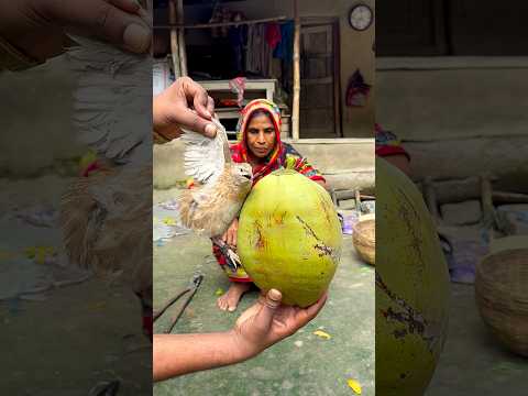 Turning a Coconut Shell into a Beautiful Bird Nest | Step-by-Step Process #shorts #shortsfeed