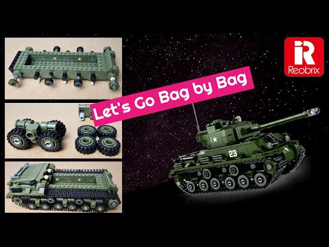 Reobrix M4A3E8 Sherman Tank Building Set Video Preview