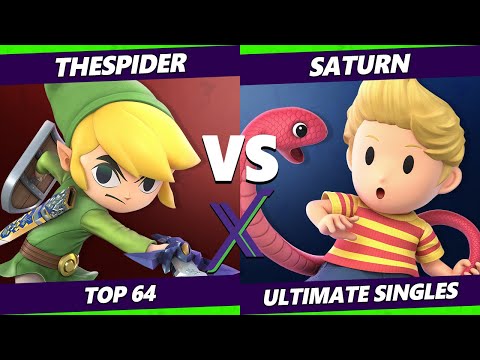 S@X 380 Online Losers Top 64 - Thespider (Toon Link, Mario) Vs. Saturn (Lucas, Ness) Smash Ultimate