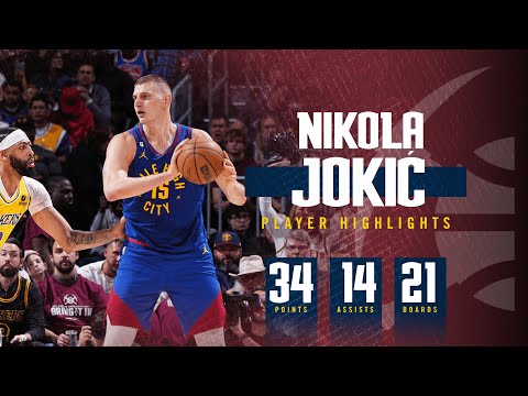 Nikola Jokić Puts Up Historic Performance in Game 1 of WCF Against Lakers