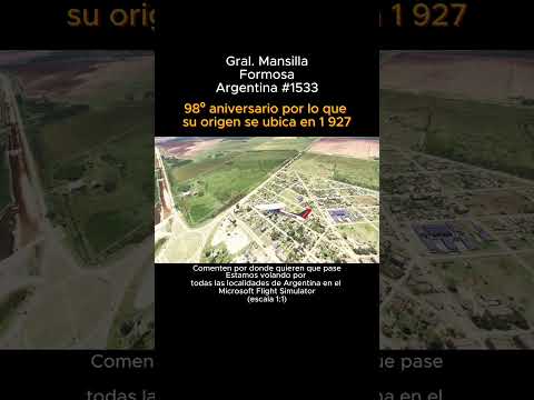 Gral. Mansilla, Formosa desde el Microsoft Flight Simulator #generalmansilla #formosa #Msfs