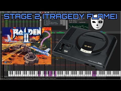[Deflemask] Raiden II Stage 2 Theme MegaDrive Remix (Tragedy Flame)