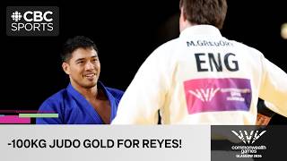 JUDO GOLD for Canada's Kyle Reyes in men's -100kg final on Day 10 of 2026 Commonwealth Games