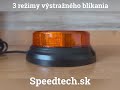 LED maják oranžový 12V / 24V - 32x 0,5W LED / ECE R65 R10 / s magnetickým uchytením (ø 170x70mm) - Video Youtube