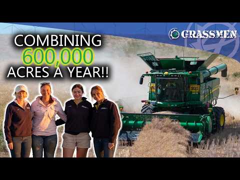 Australias BIGGEST Combine Crew?? 600,00 ACRES A YEAR!! Bingham Agriculture