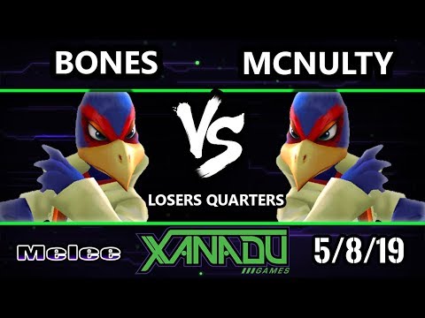 S@X 301 SSBM - Bones (Falco) Vs. McNutly (Falco) - Smash Melee Losers Quarters