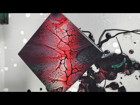 SheleeArt Bloom Technique - Fluid Art - Acrylic Pouring - Coasters - Abstract Art