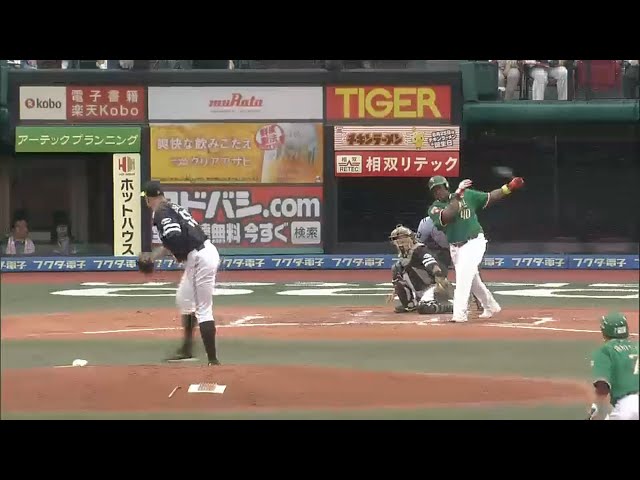 【1回裏】軽く合わせてもこの打球!! イーグルス・ウィーラーが左中間を破るタイムリー2ベース 2015/8/23 E-H