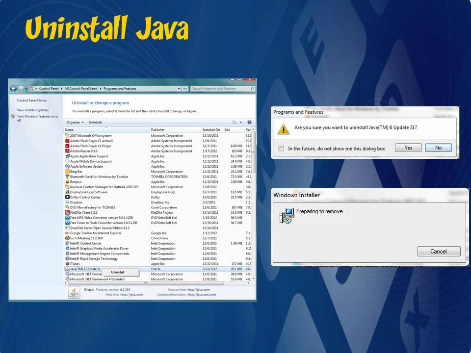 Troubleshooting Java