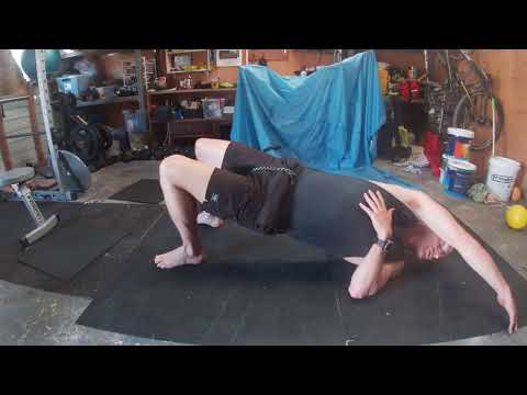 Gym Exercise - Glut drive and lat stretch
