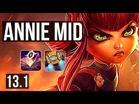 ANNIE vs VARUS (MID) | Rank 4 Annie, 2.8M mastery, 1000+ games, 14/2/2 | EUW Challenger | 13.1