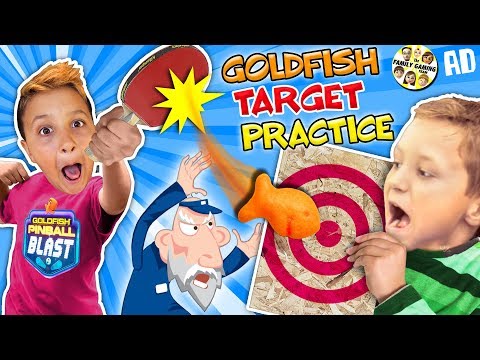 Goldfish Crackers Challenge Target Practice W Fgteev - 