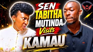 Sen. Tabitha Mutinda pays Kamau wa Kisumu a visit at his Cafe opposite Mama Lucy Hospital