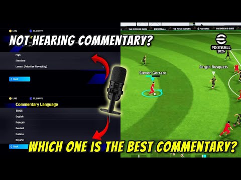 Commentary Language- Issues Fix 🔧 + (All Languages Review)✨~ eFootball 2026