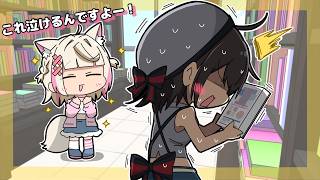 ゲーム屋さんでモコちゃんに紳士ゲームを布教されて動揺するスバル【ホロライブ切り抜き漫画】【大空スバル/モココ】【手描き】