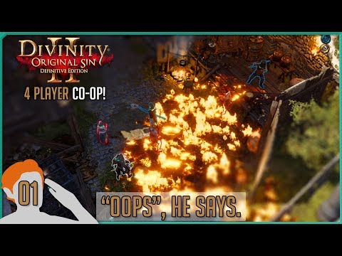 Divinity 2 FOUR PLAYER COOP EP. 1 | I'll try not to set you on fire