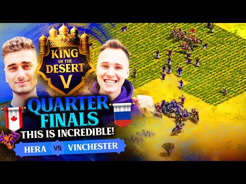 Hera vs Vinchester Quarterfinals King of the Desert 5  #ageofempires2