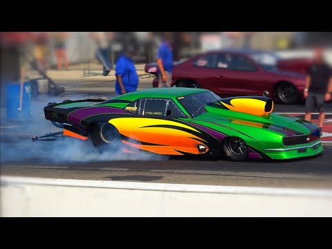 Drag Racing Midwest Top Sportsman Cars Over 2000Hp at Byron Dragway