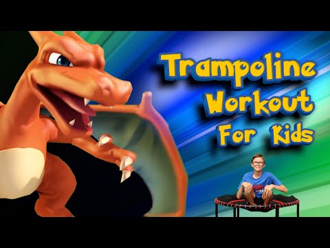 Trampoline Workout Part 4 (Pokémon)  |  Trampoline Workout For Kids  |  PE Bowman