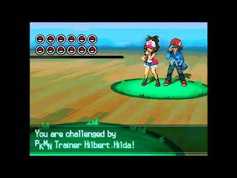 Pokemon Volt White 2 Redux Post Game - Hilbert & Hilda @ Nature Preserve (12v6, Challenge Mode)