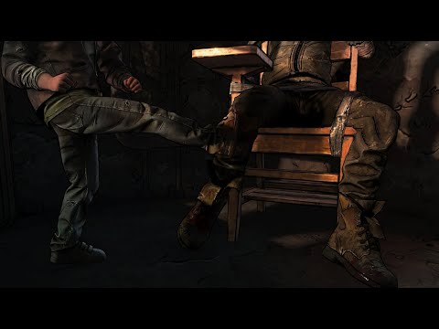 The Walking Dead Season 4 Episode 3 - Badass AJ Kicks Abel 5 TIMES - Rare Choice