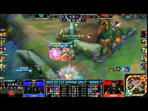 SK Fox Leblanc VS Fnatic Huni Rumble Highlights   2015 EU LCS Spring W7D1   YouTube