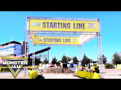 Construction of Thunder Alley | World Finals XIX (2018) | Monster Jam