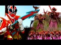 1 Power Rangers Vs 1000 Monsters Clash Of The Red Rangers Full Movie Samurai X RPM Team Up Official