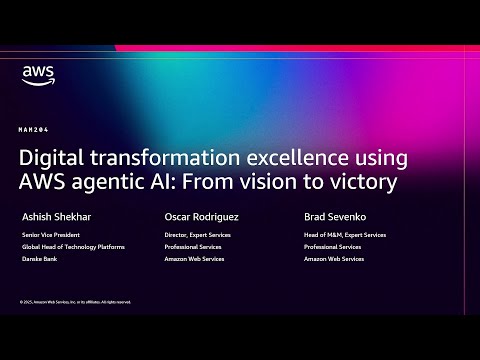 AWS re:Invent 2025-Digital transformation excellence using agentic AI: From vision to victory-MAM204