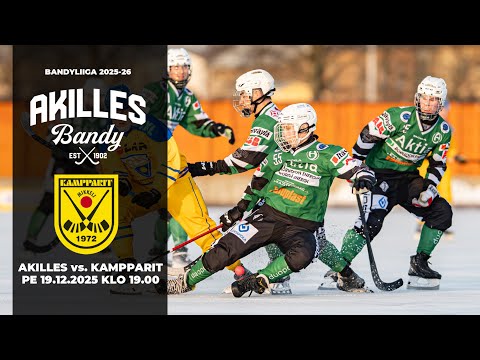 Bandyliigaa: Akilles - Kampparit PE 19.12.2025 klo 19