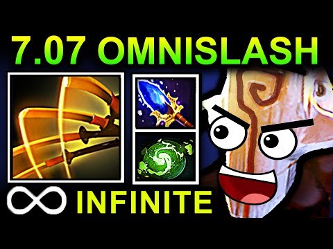 INFINITE OMNISLASH JUGGERNAUT - DOTA 2 PATCH 7.07 NEW META PRO GAMEPLAY