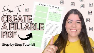 How To Create A Fillable PDF For For FREE! | How To Make Fillable Form Tutorial For Digital Products