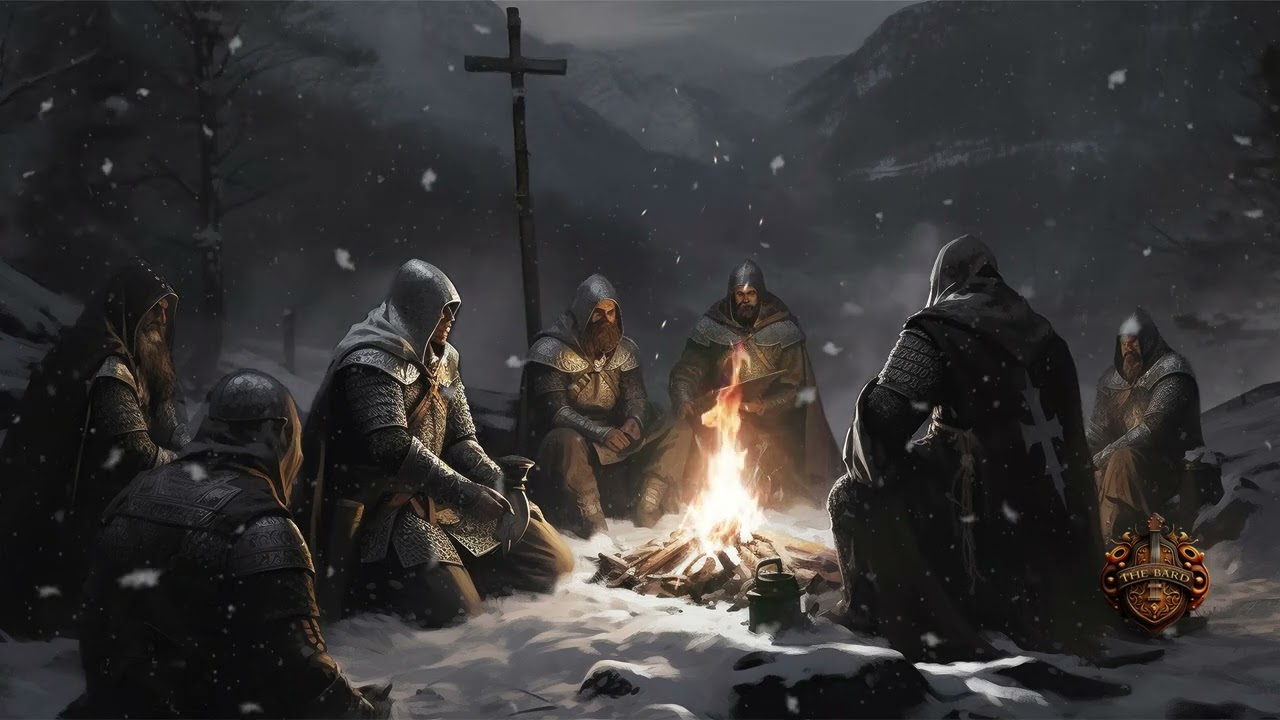 Gregorian Chants 432Hz  -  Campfire ambience