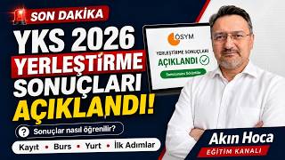 SON DAKİKA ÖSYM! 2026 YKS YERLEŞME SONUÇLARI AÇIKLANDI. SONUÇLARA NASI